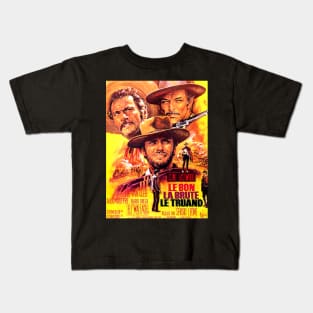 Classic Western Movie Poster - Good, Bad, Ugly Kids T-Shirt